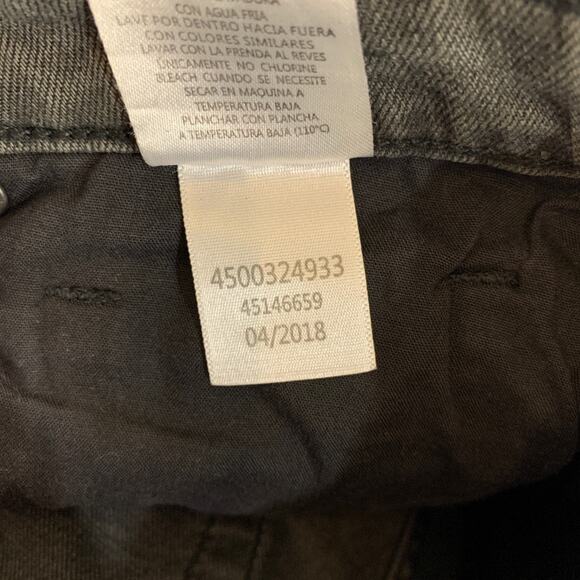Joes Jeans Skirt Womens 27 Washed Black Distressed Denim Frayed Hem Zip Mini - Picture 11 of 13
